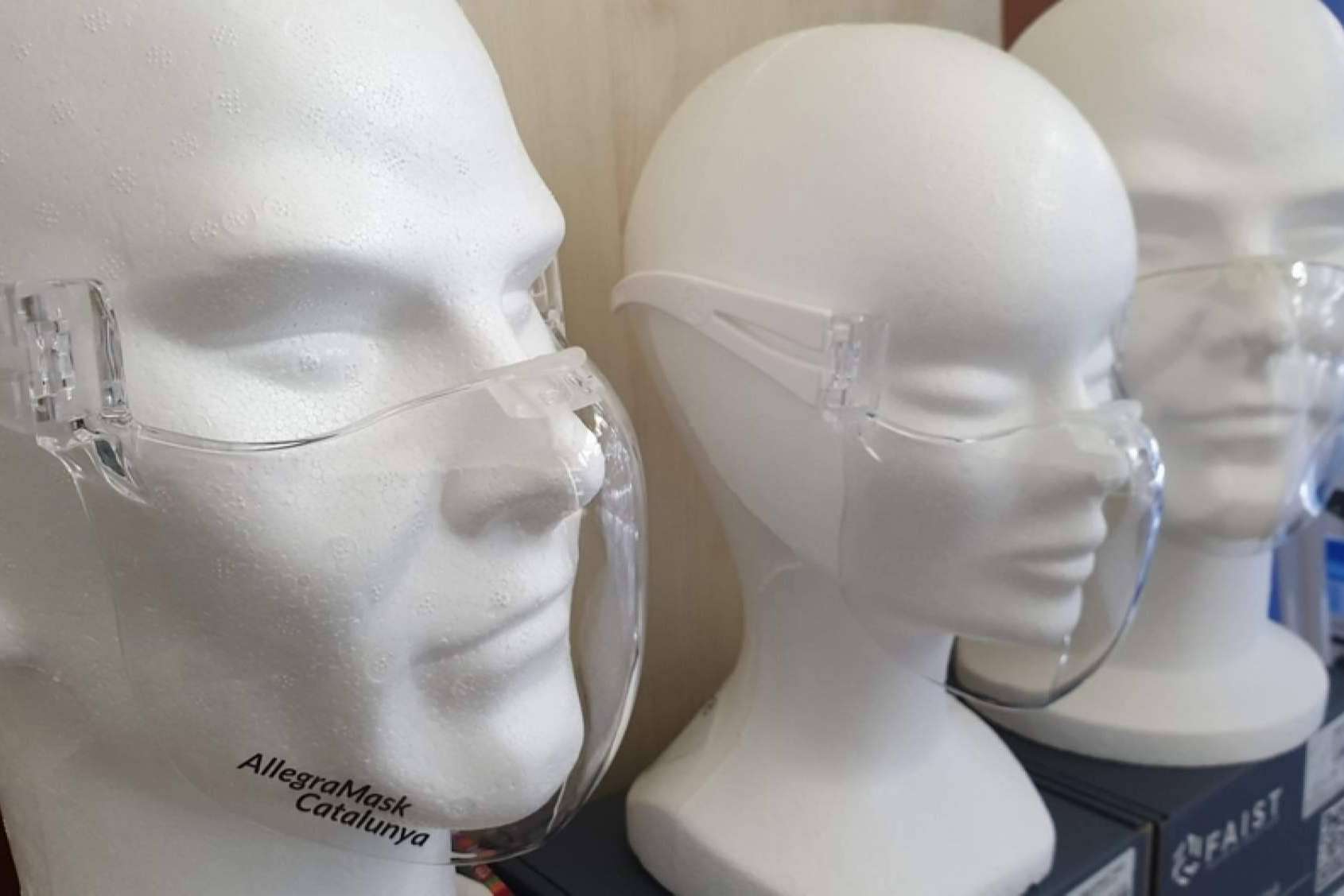 El distribuidor oficial en Cataluña de las mascarillas transparentes AllegraMask es Protect Soiart Distribución