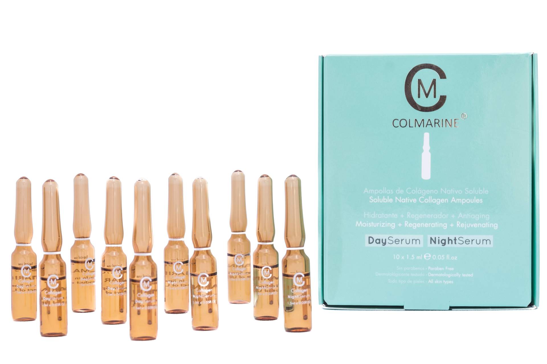 Colmarine Cosmetics, ampollas faciales de colágeno y ácido hialurónico