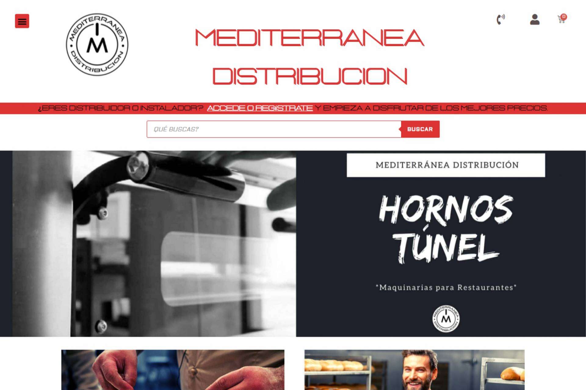 Mediterránea Distribución es el e-commerce de maquinaria para hostelería y restauración