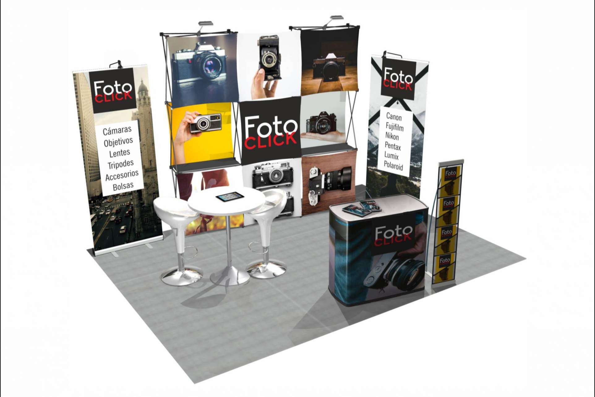 Ahorrar entre un 60% y un 90% a través de los stands modulares de Olika Stands