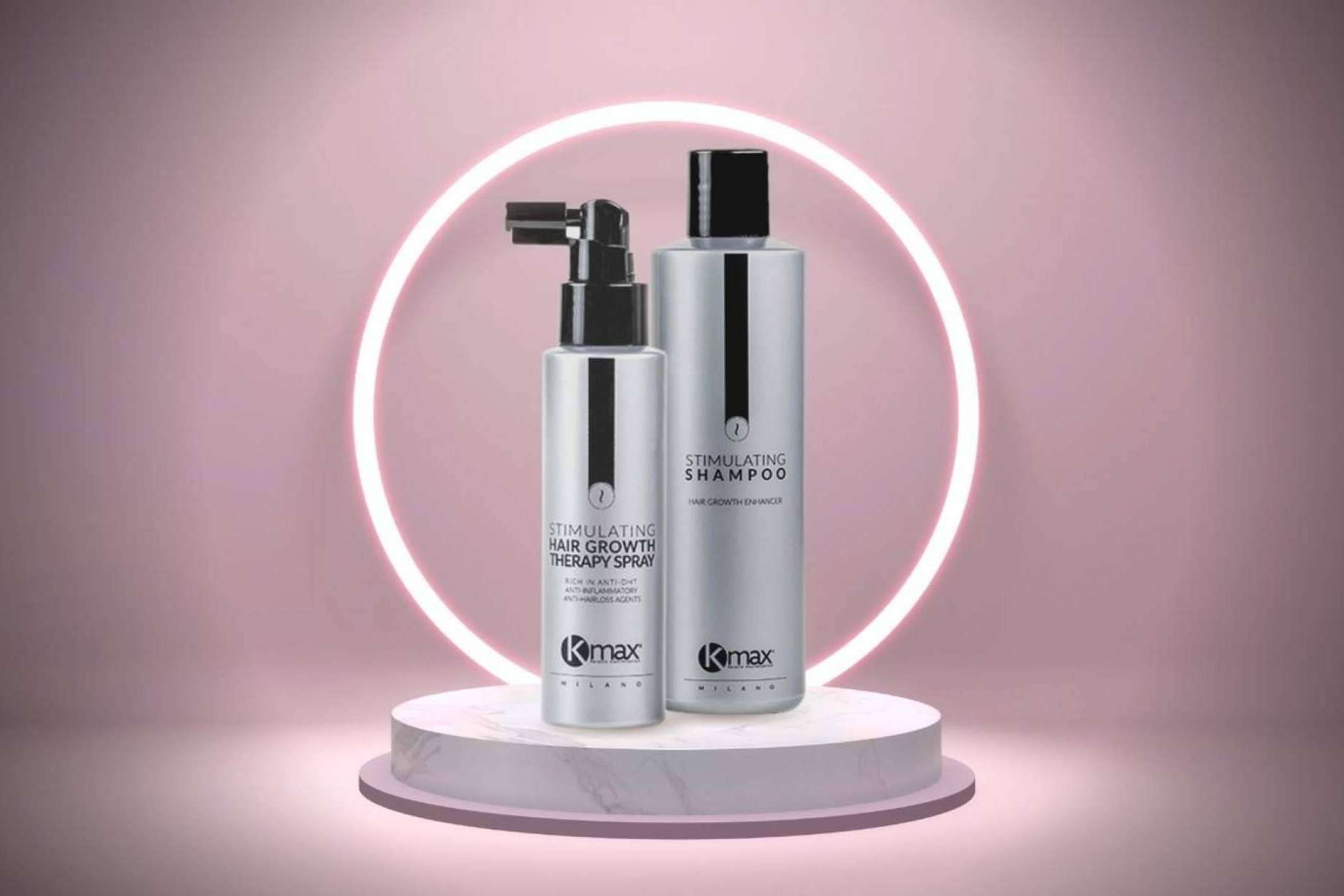 El tratamiento anticaída del cabello de la empresa KMax