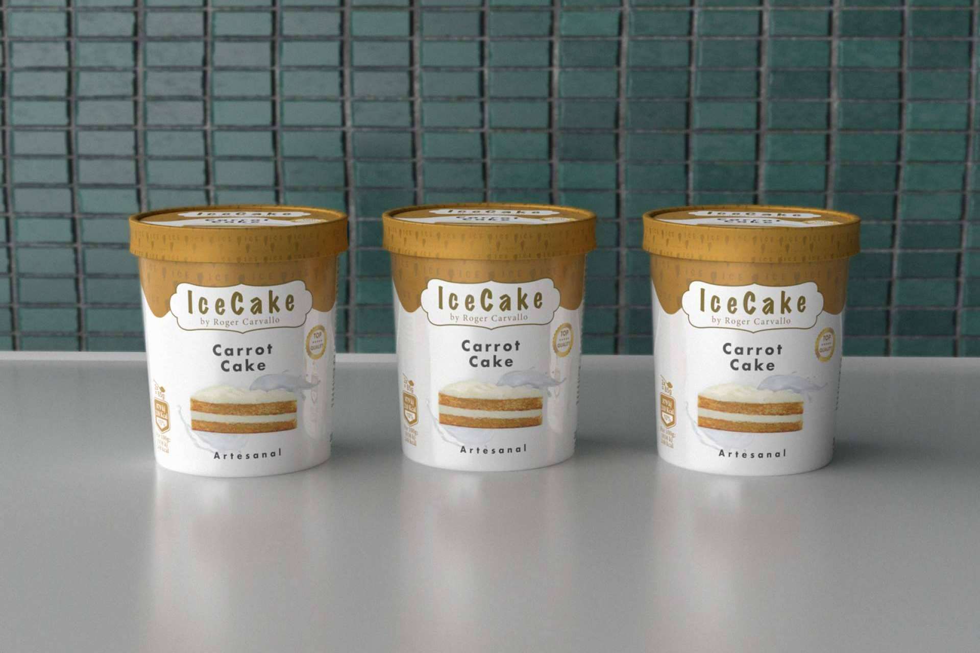 La nueva delicia de IceCake by Roger Carvallo, el helado de carrot cake