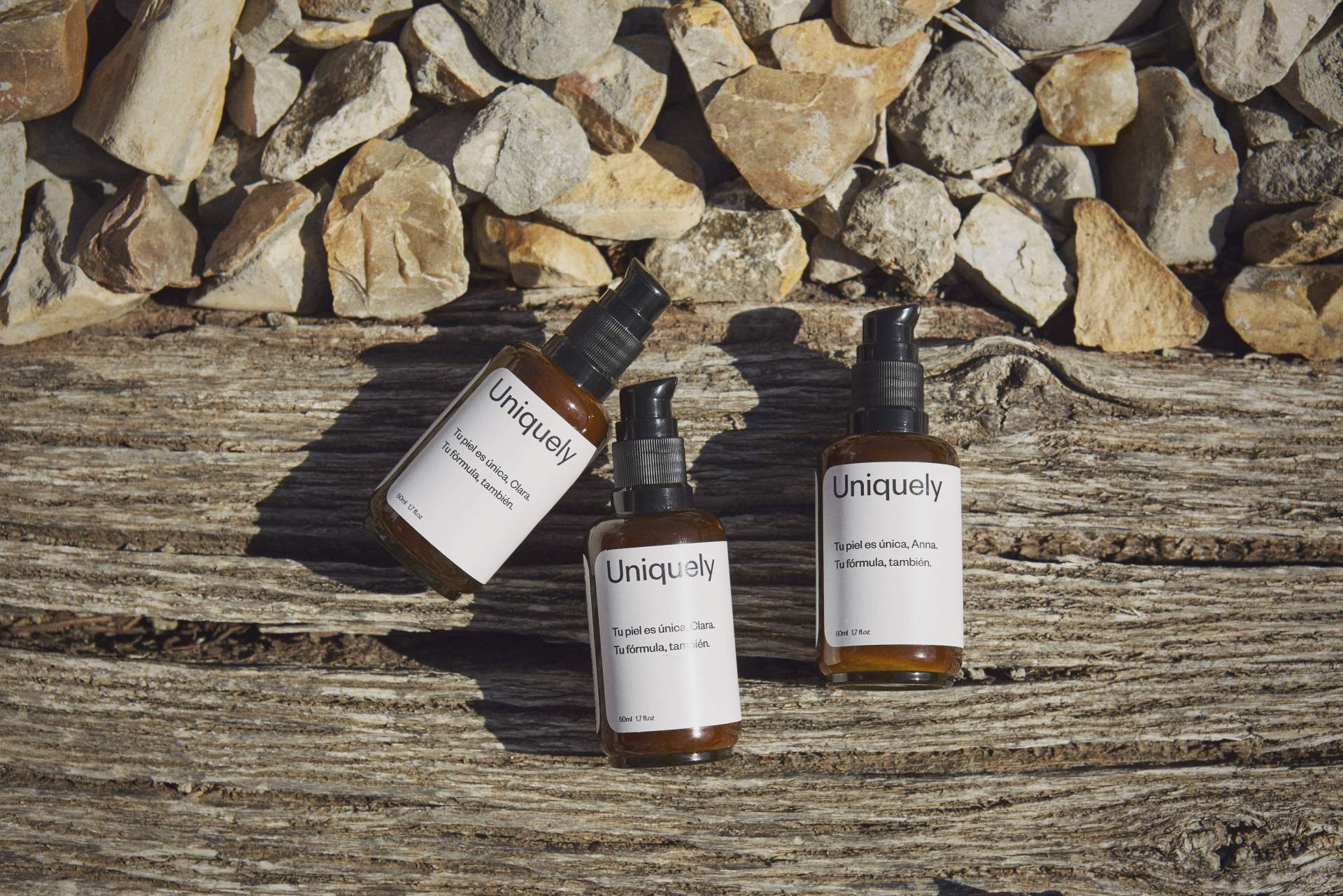 Obtener productos personalizados para el cuidado facial de Uniquely