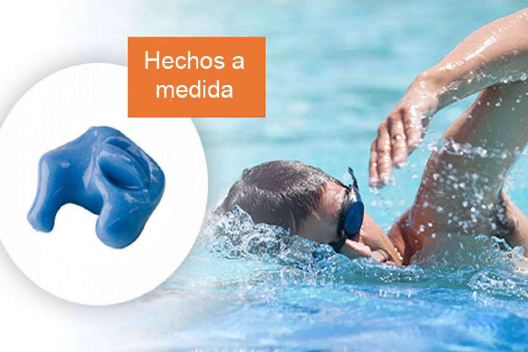 Tapones personalizados del oído, de baño y para dormir