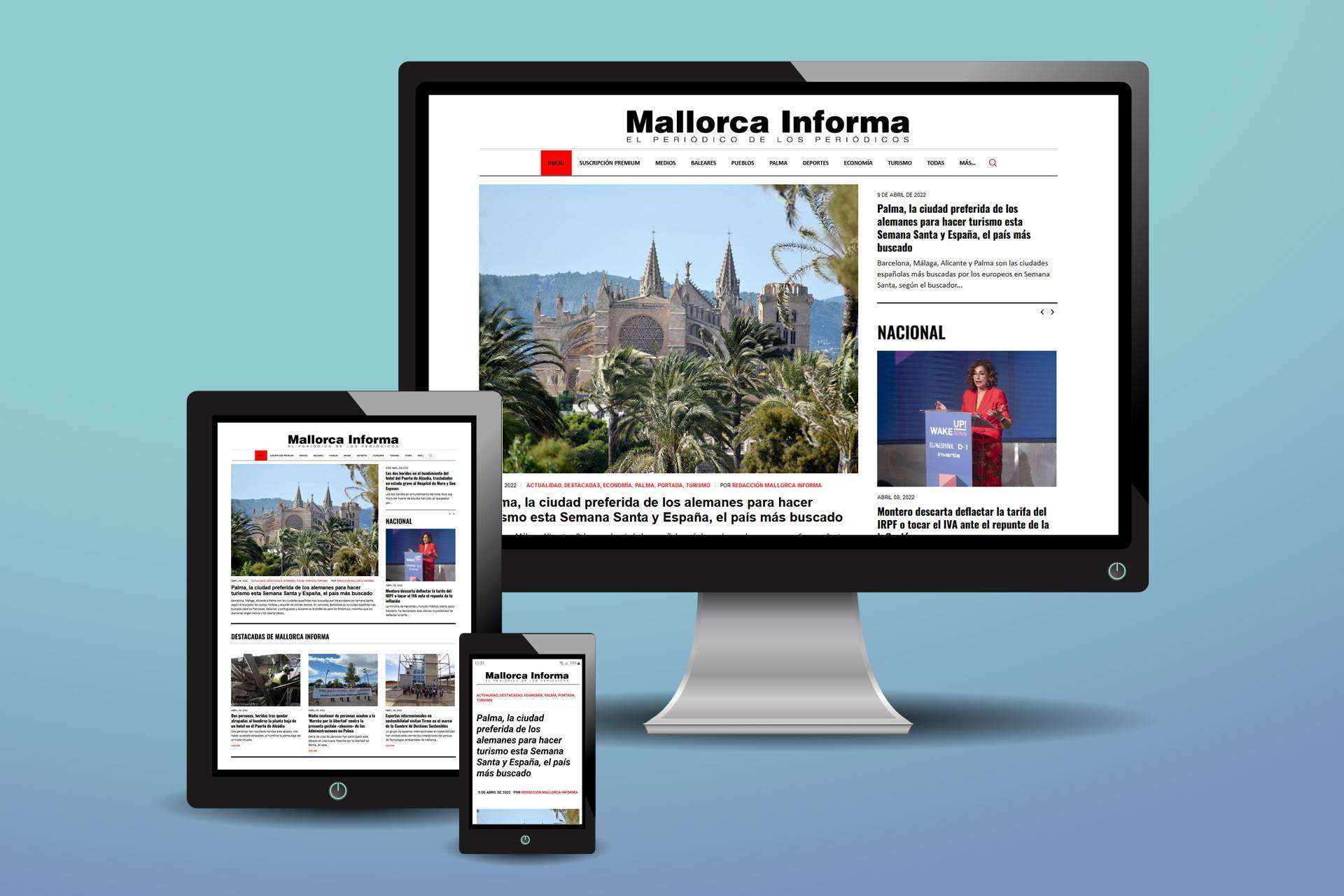 Mallorca Informa es uno de los portales web informativos, gratuitos e independientes más completos de la isla