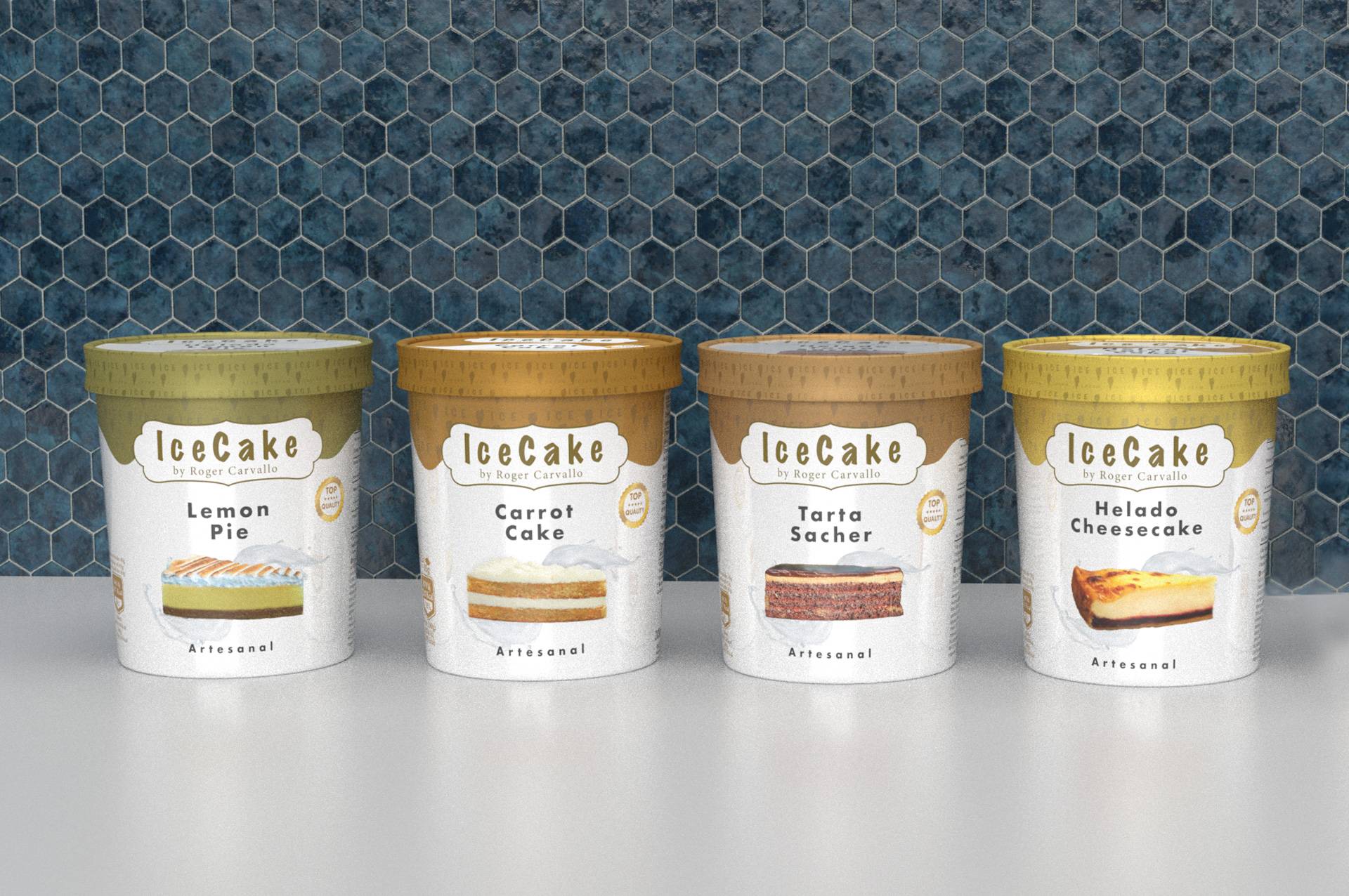 Helados artesanales con sabor a tartas clásicas, con IceCake