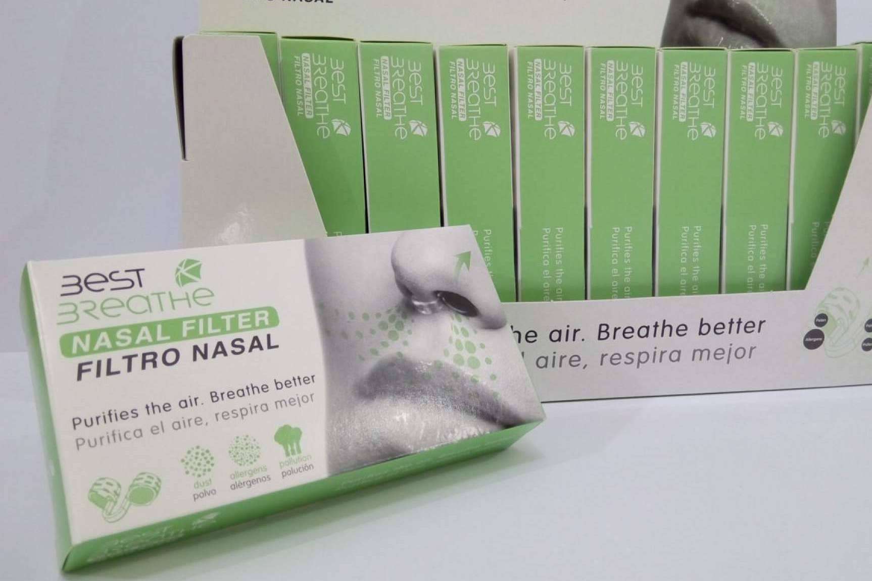 Respirar aire puro con el filtro nasal Best Breathe
