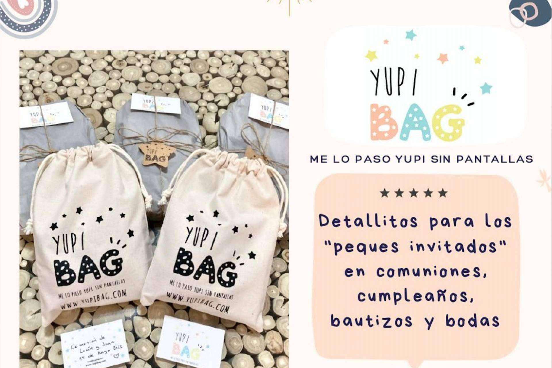 YupiBag y su bolsa de juguetes para niños más pequeña para regalar