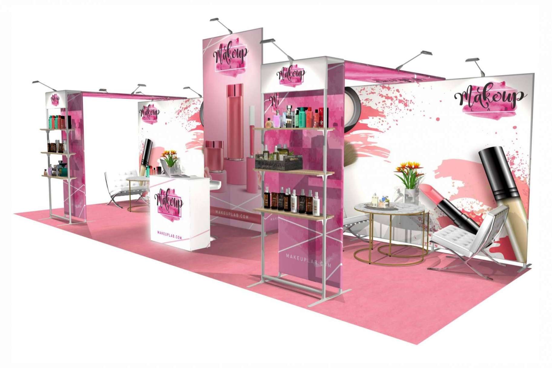 Displays personalizables para eventos en el exterior, por Olika Stands