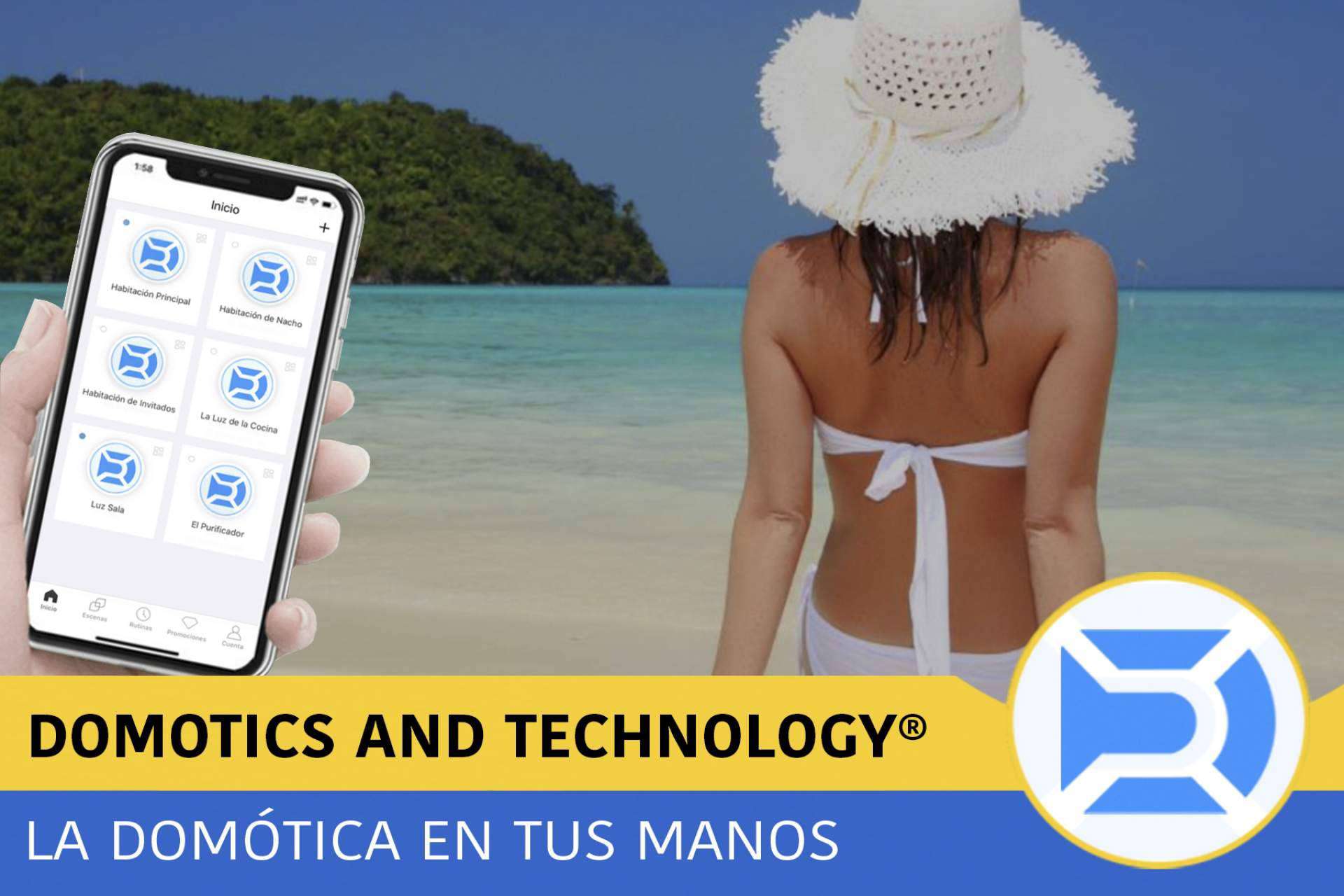 Automatizar los hogares con SWITCH WIFI INTELIGENTE, servicios de domótica de Domotics and Technology