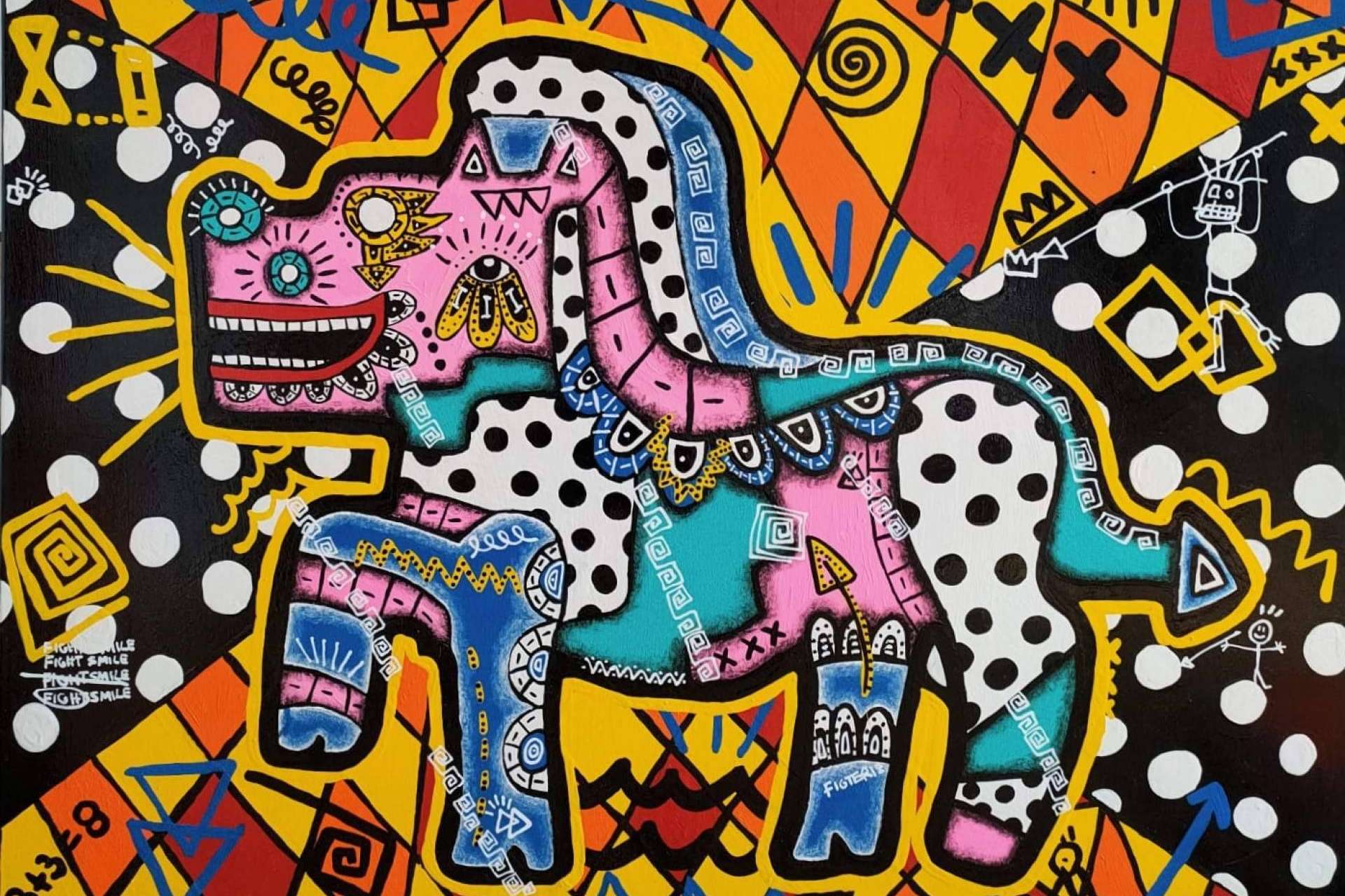 Guto Ajayu, el artista que hace investigación de memoria cultural combinada con arte urbano