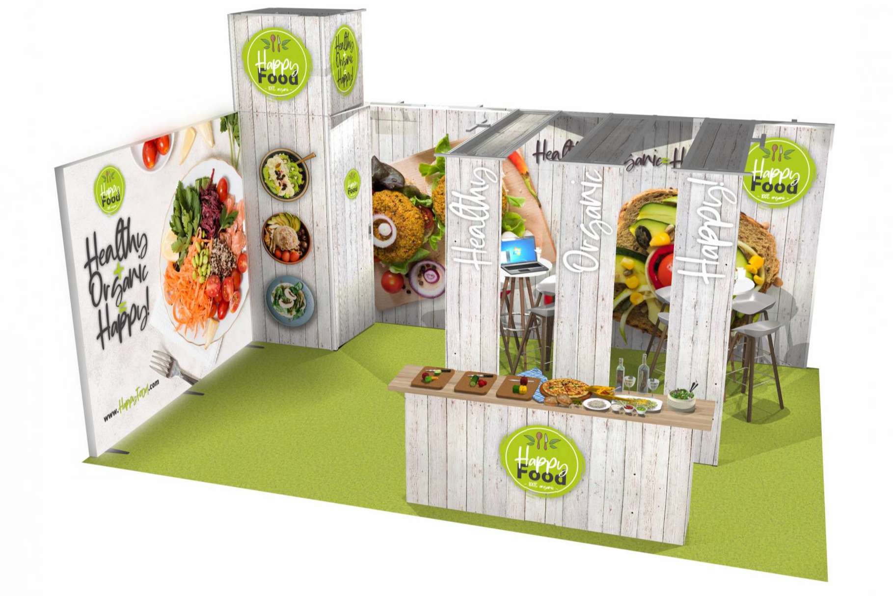 Olika Stands ofrece stands de renting para ferias