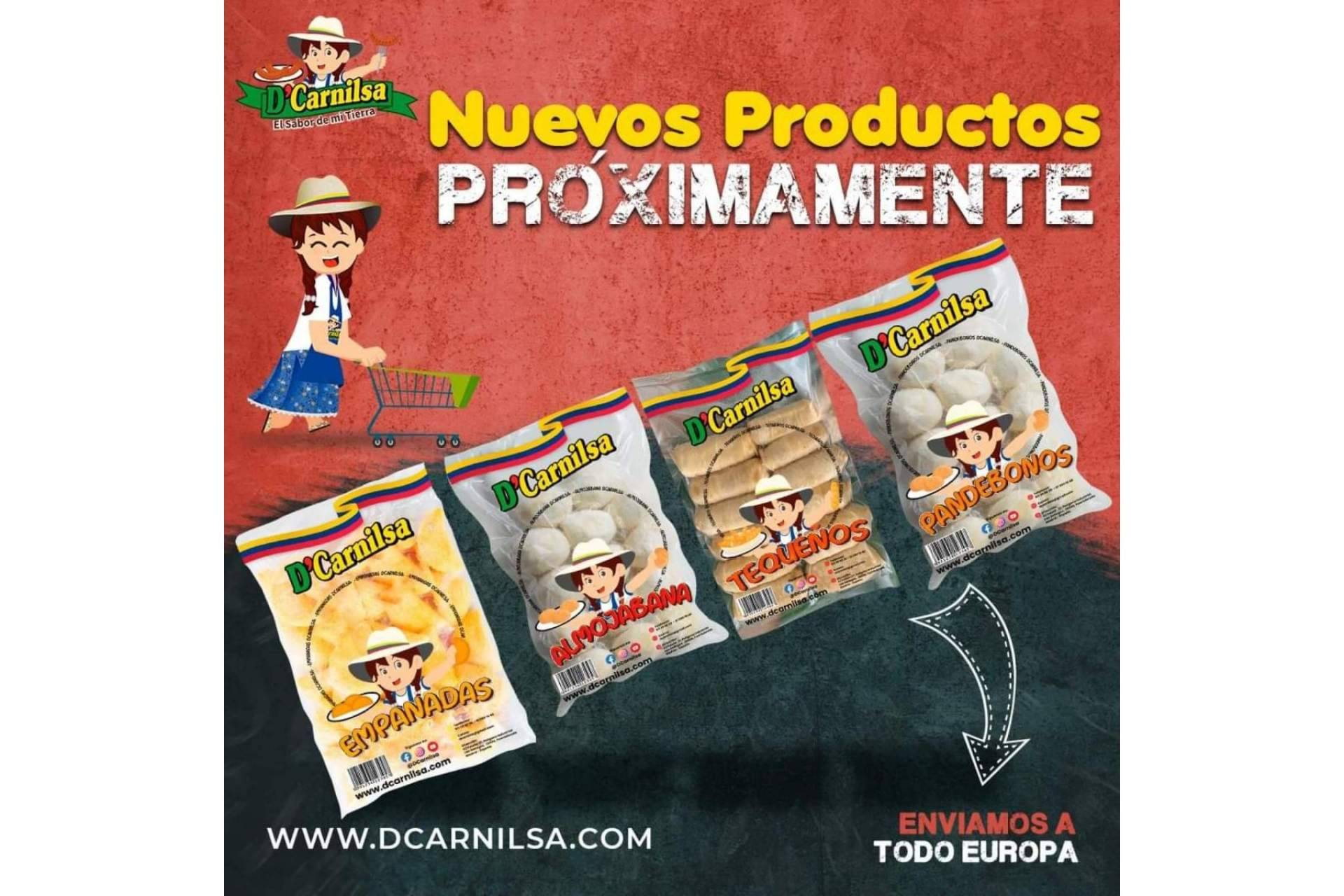 Servicio de comida colombiana a domicilio, con D’Carnilsa