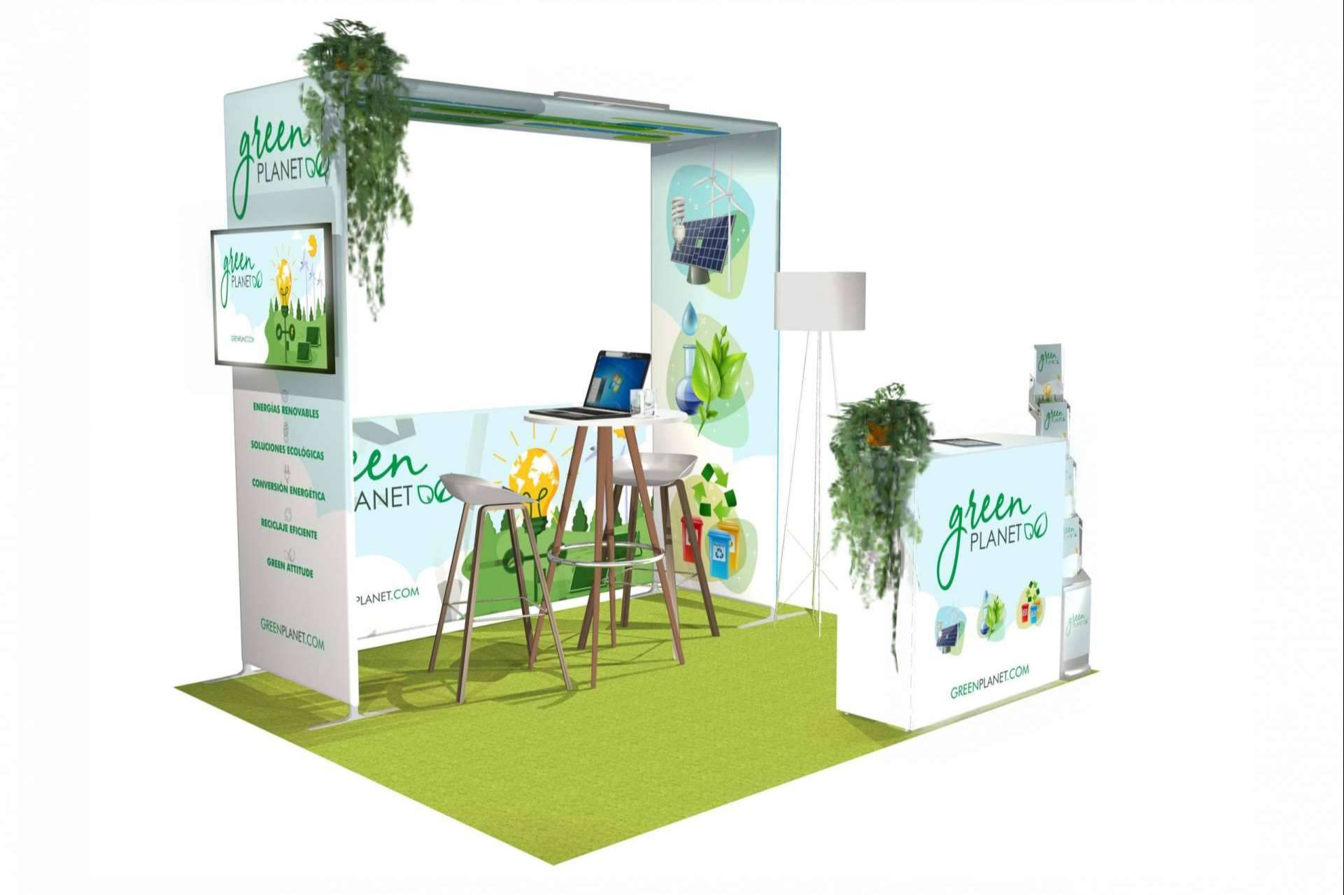 Olika Stands fabrica corner personalizado de diferentes tamaños, adaptados a cada necesidad