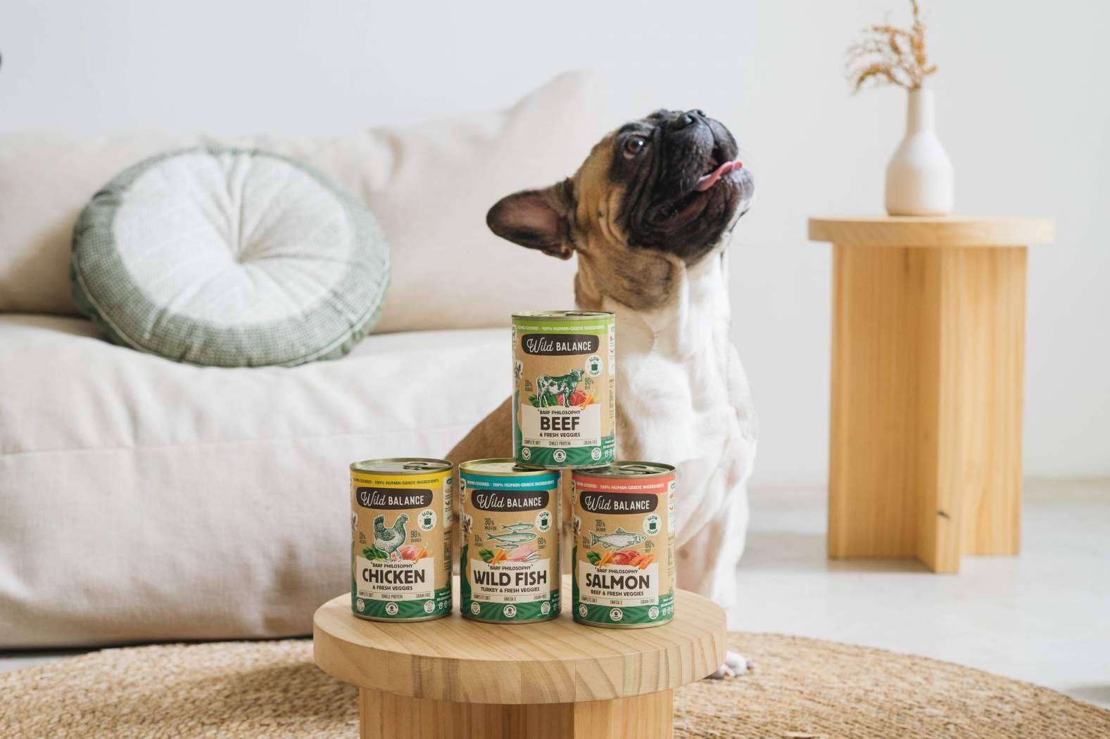 La revolución del mercado de la alimentación para mascotas con el lanzamiento del BARF cocinado al vapor en lata de Wild Balance