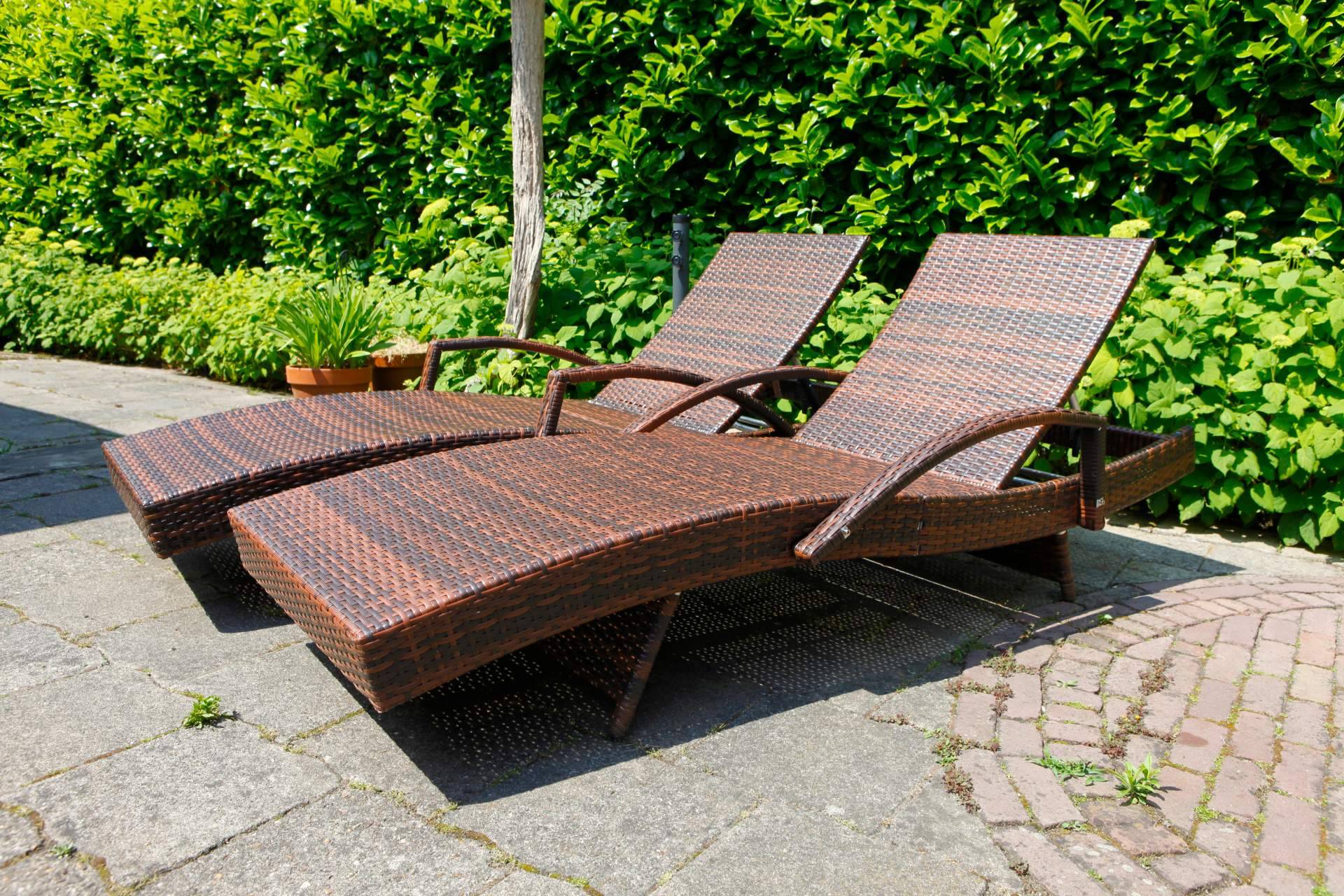 Las tumbonas de jardín de la empresa Muebles Exterior