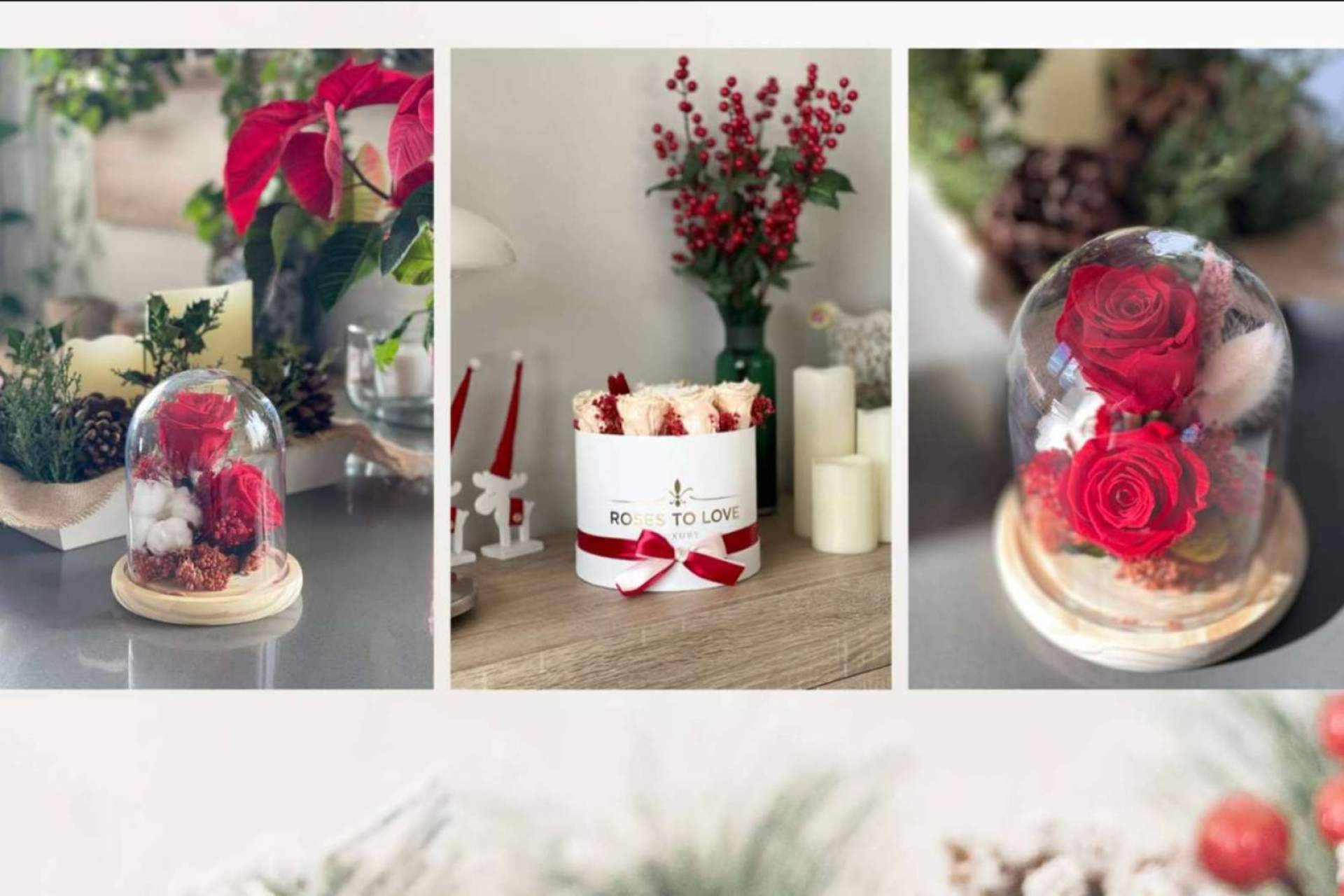 Las rosas preservadas de Roses to Love son un regalo perfecto para esta Navidad