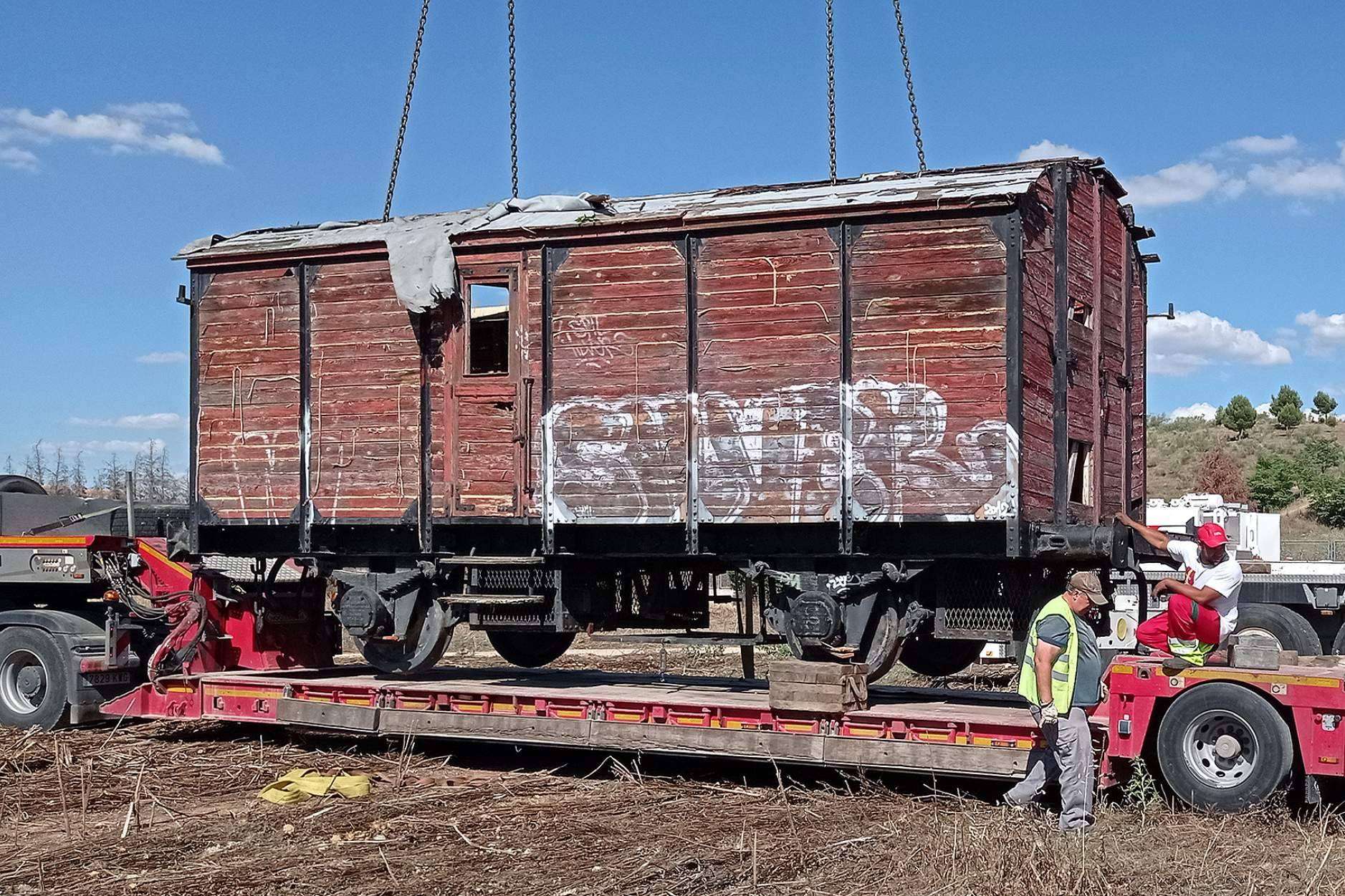 Preservado un histórico furgón de ferrocarril por parte de la Fundación del Patrimonio Ferroviario