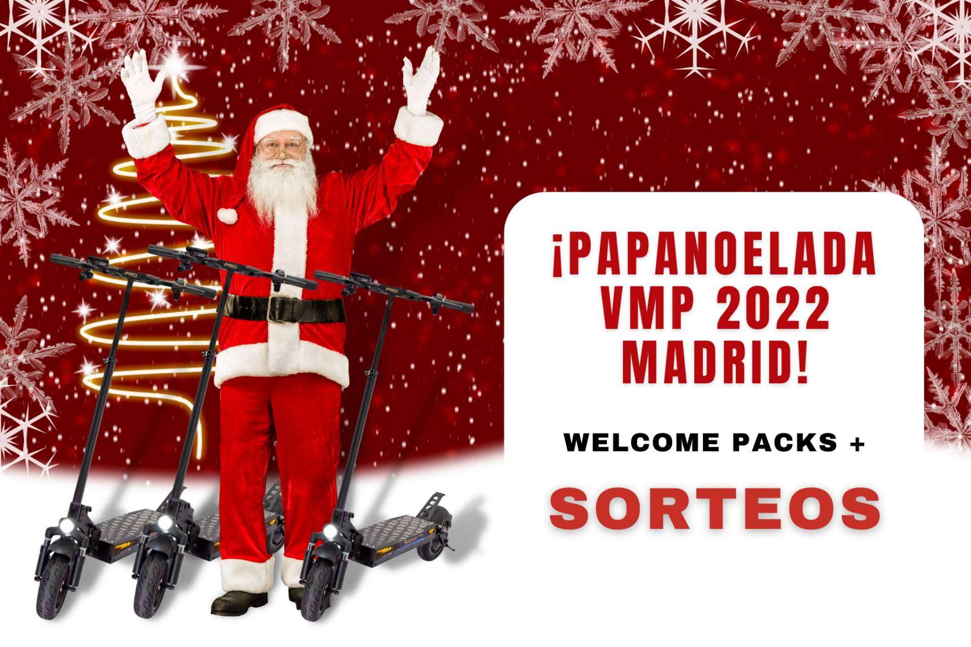Papanoelada VMP 2022, una iniciativa de HTO Urban Mobility, empresa referente en el mundo del patinete eléctrico, para celebrar la Navidad