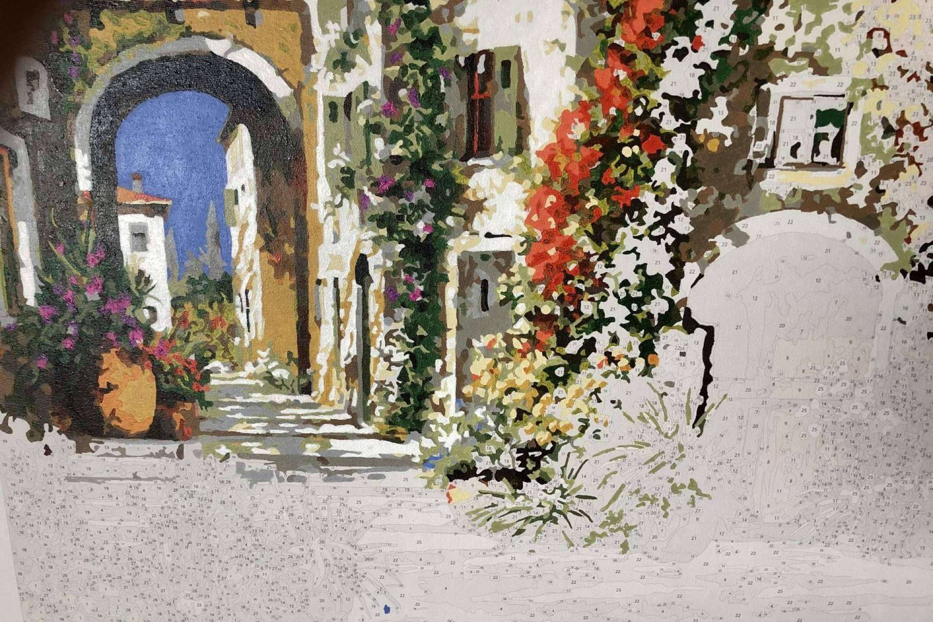 Un regalo especial para estas navidades, cuadros para pintar por números