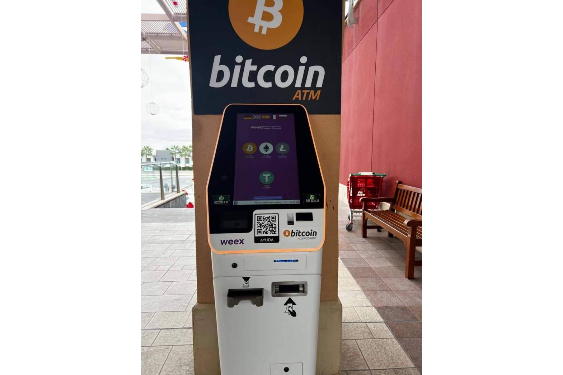 Weex, la compañía de cajeros de criptomonedas en España