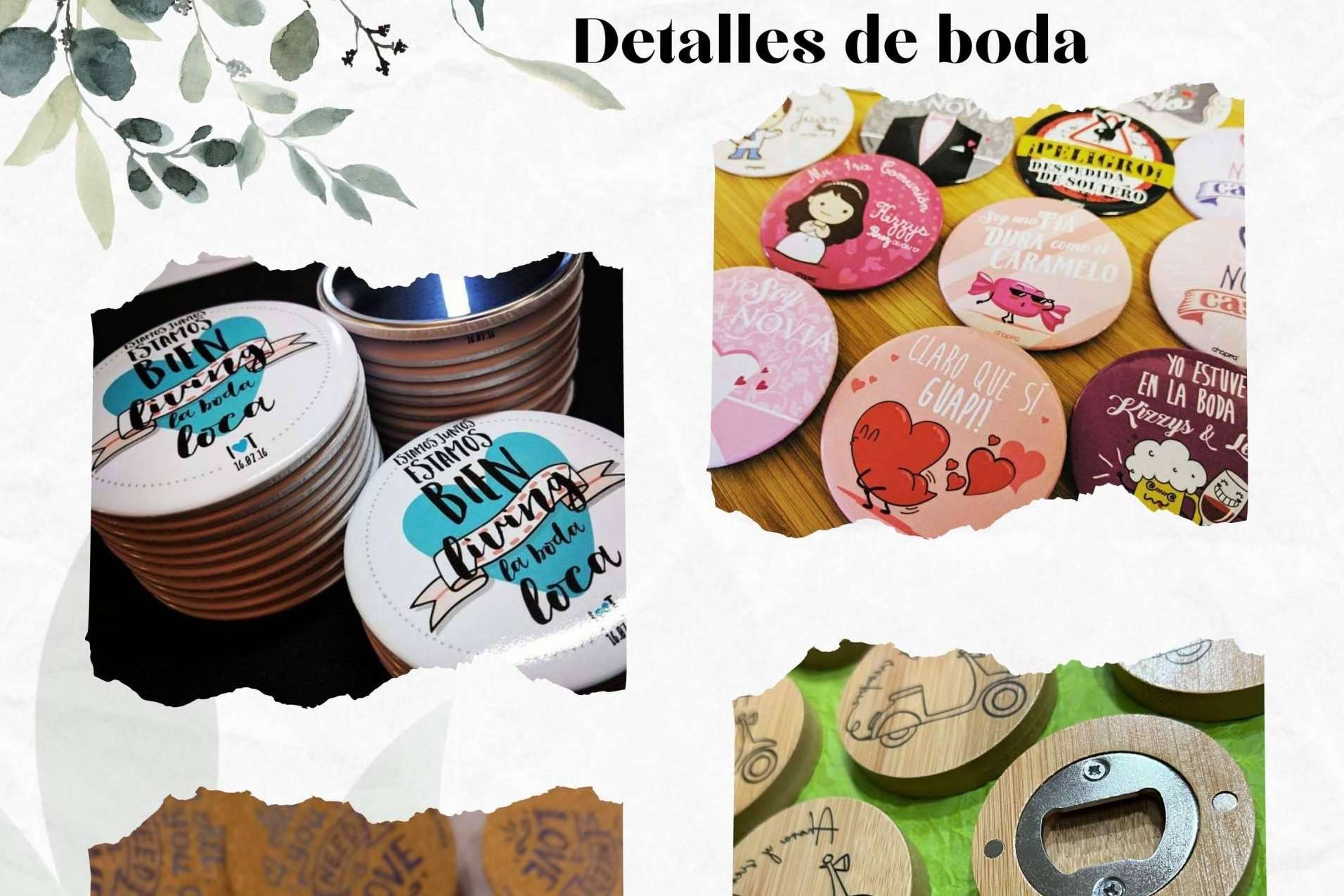 Chapea ofrece detalles personalizados que hacen de una boda un evento único y memorable