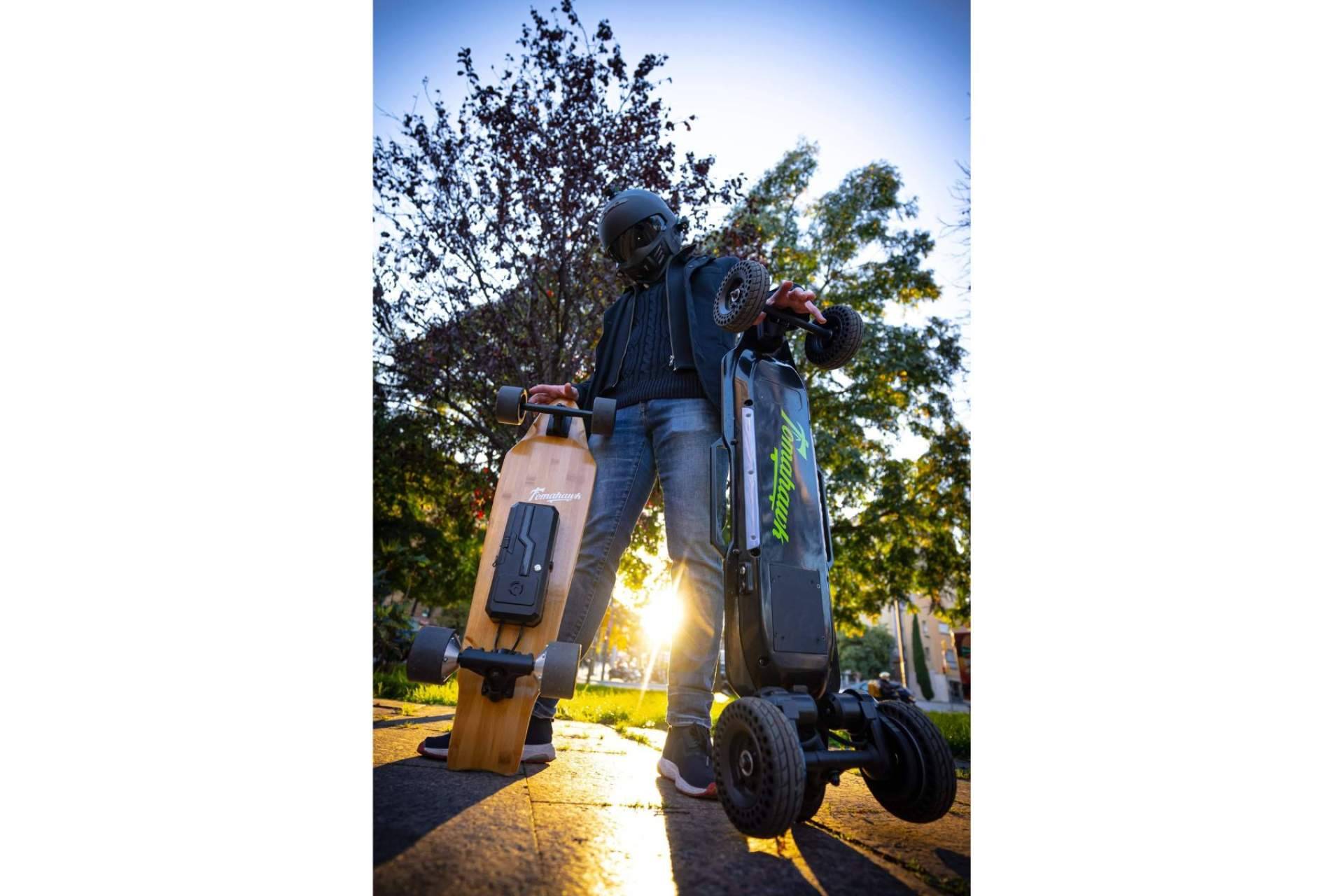 En Tomahawk Skateboards es posible encontrar una amplia variedad de longboard eléctrico sostenible