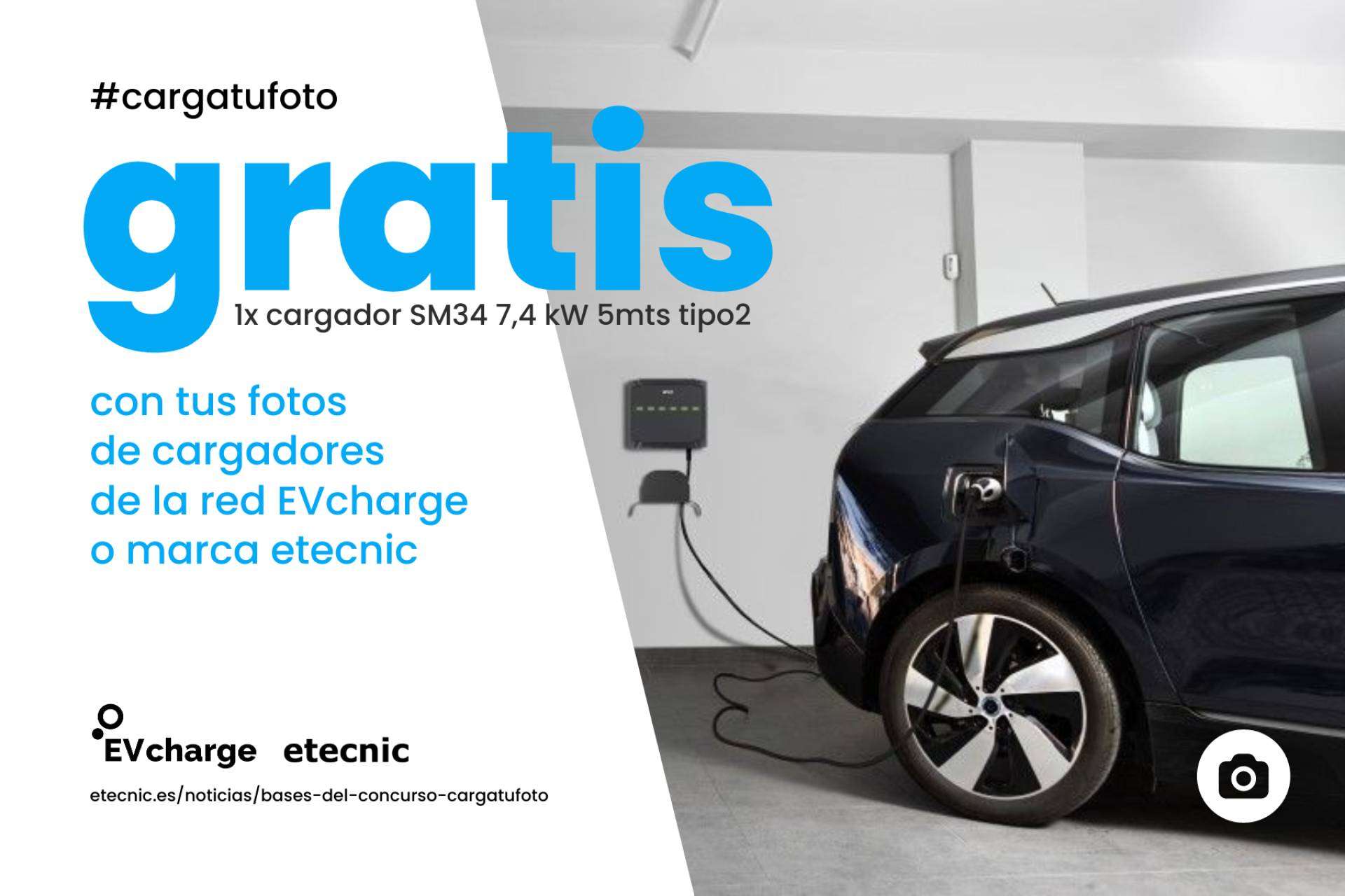 Con el concurso de Etecnic se puede ganar un cargador para un vehículo eléctrico
