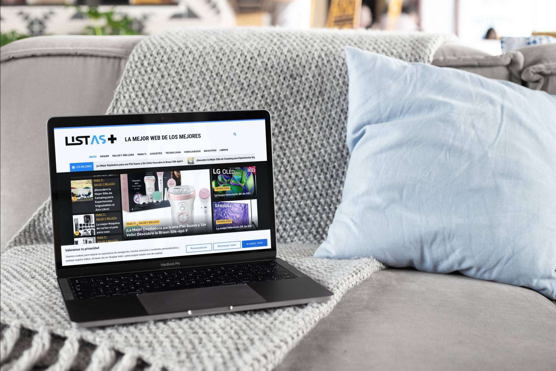 ListasPlus es una web que permite encontrar algunos de los mejores productos del mercado