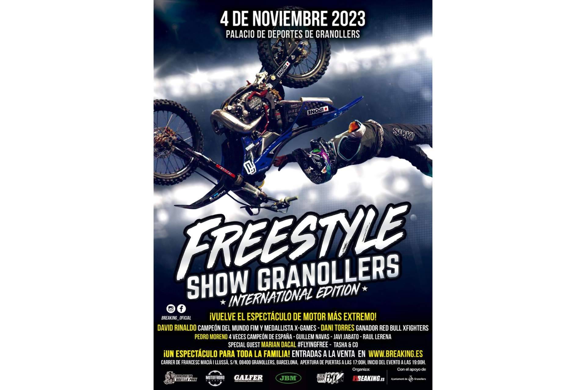 Vuelve al Palacio de Deportes de Granollers uno de los espectáculos más extremos del mundo del motor el 4 de noviembre