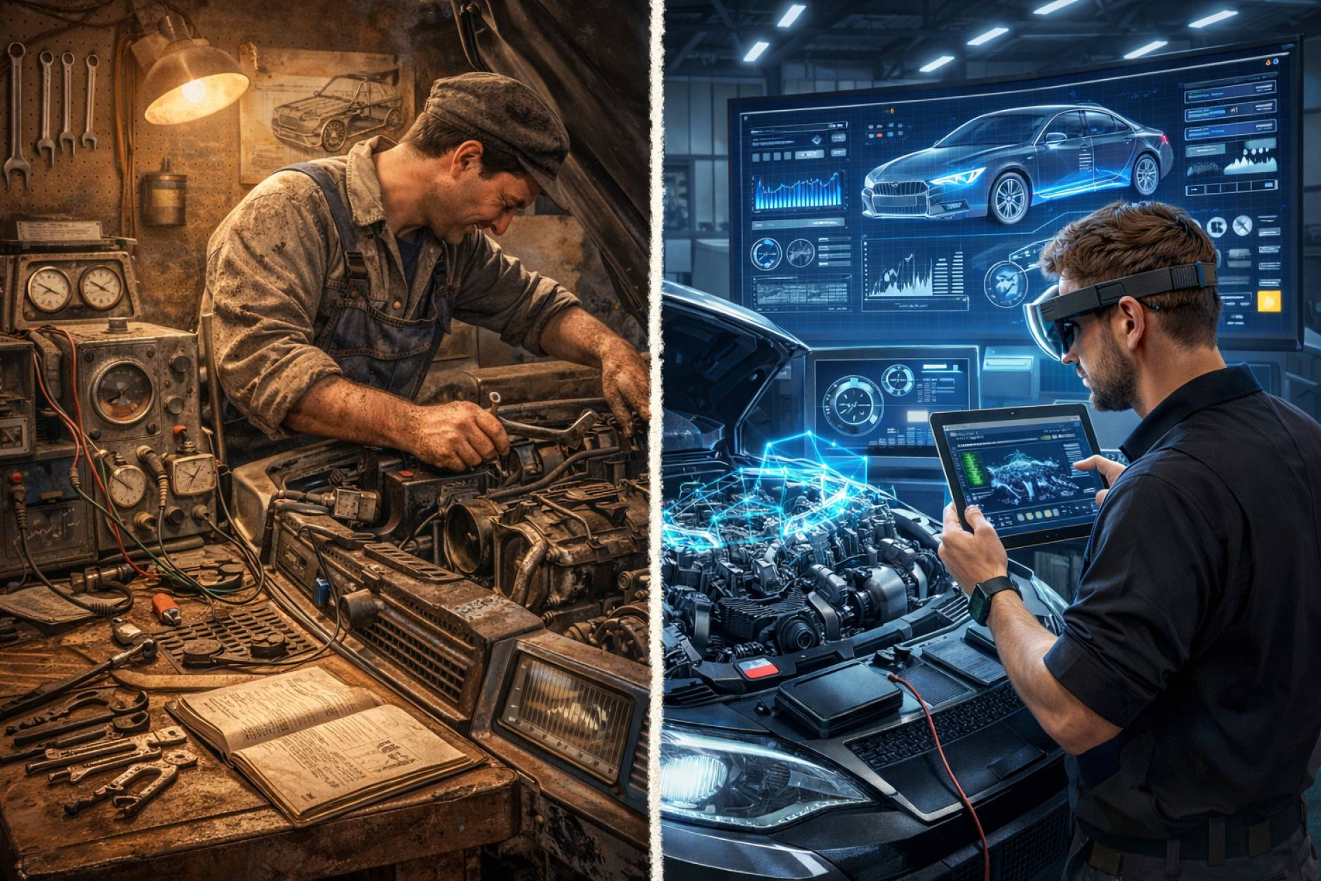 Del taller mecánico al taller digital; así cambia la reparación cuando el coche ya es software y sensores