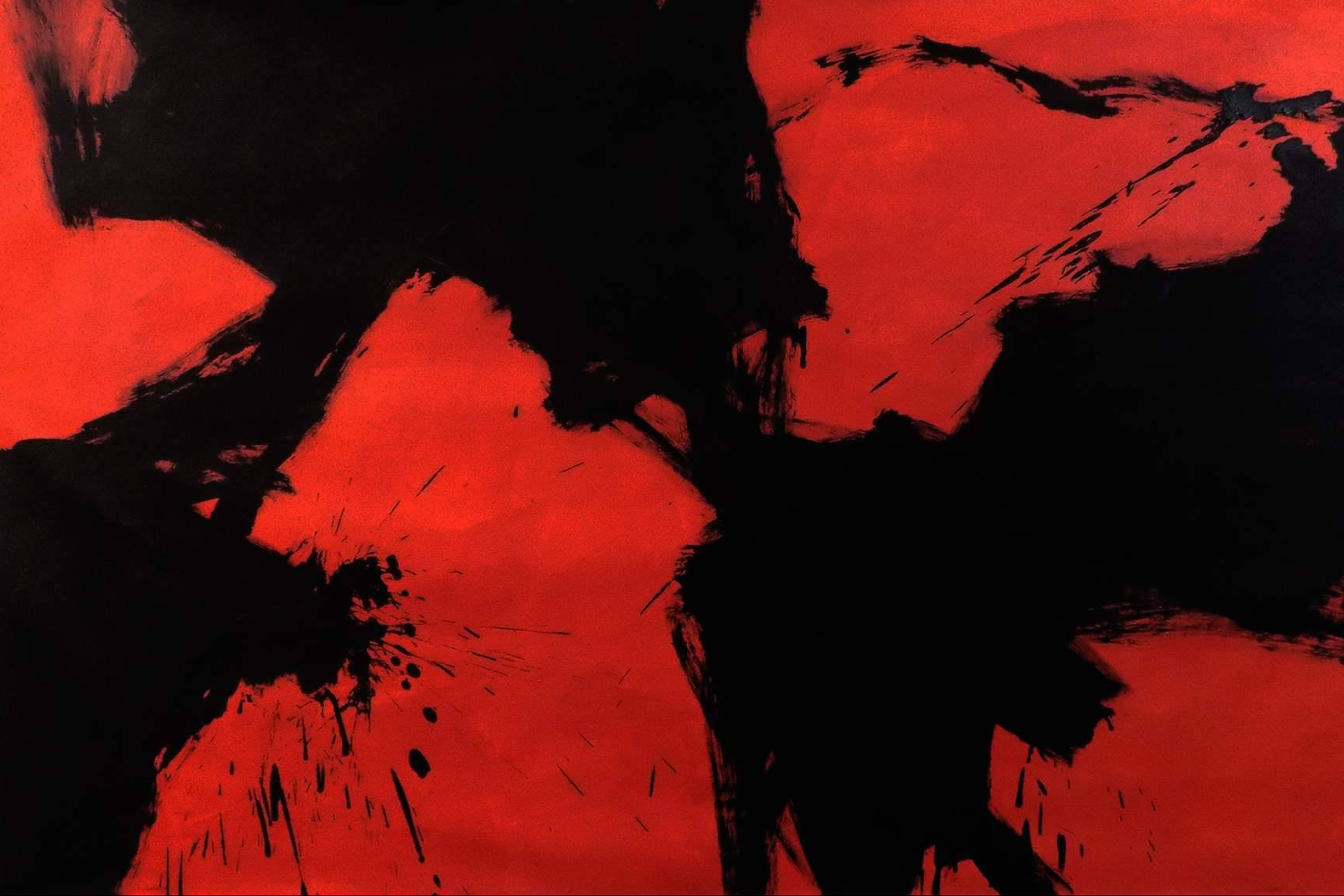 'Rojo Sombrio', el gesto pictorico del maestro Rafel Peñalver