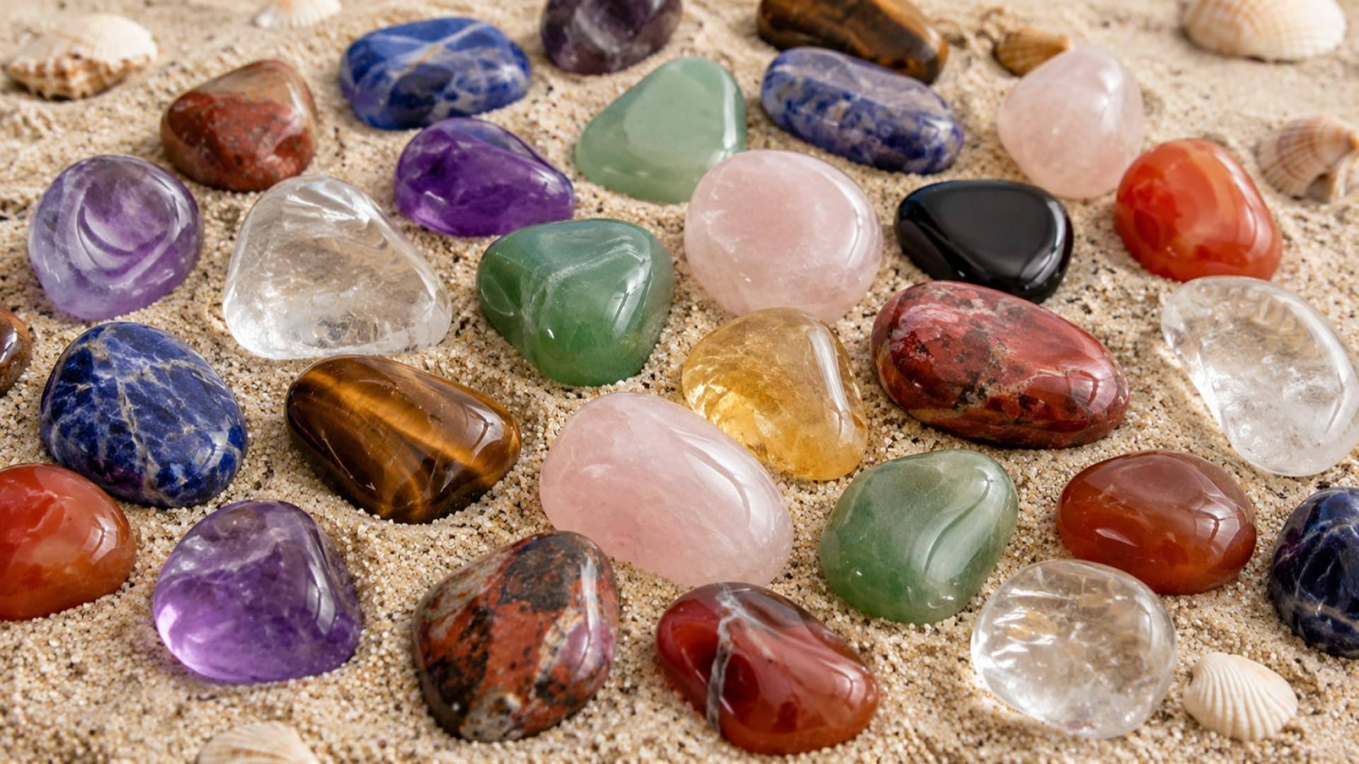 Cantos rodados y piedras rodadas; un formato imprescindible para tiendas de minerales, decoración y artículos esotéricos
